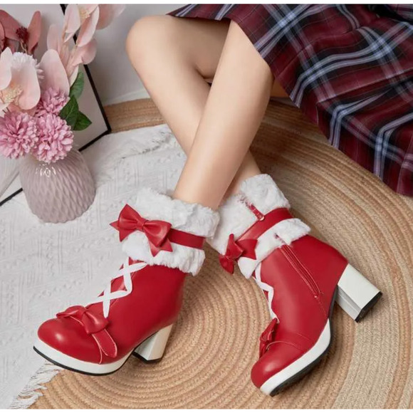 Red boots‎ Christmas Santa - Picture 1 of 10